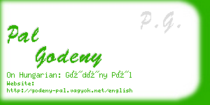 pal godeny business card